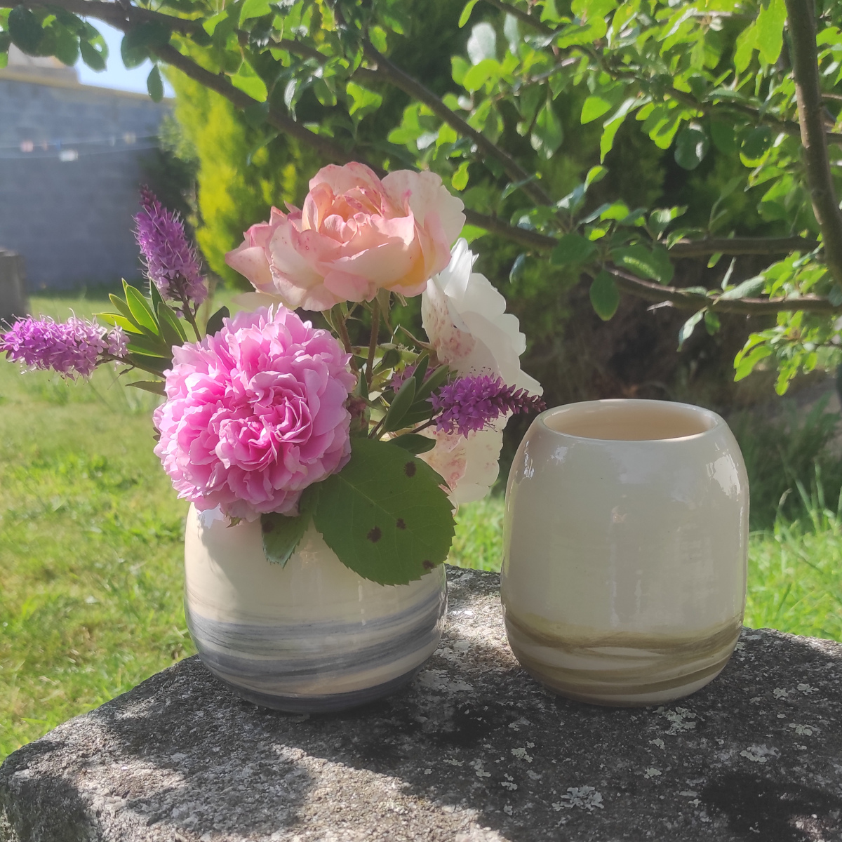Vases céramiques de la collection spirale