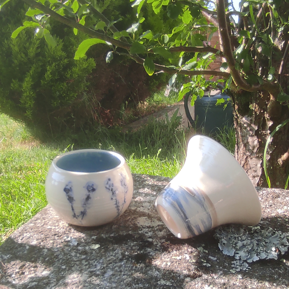 Bol rond fleur et entonnoir à confiture spirale